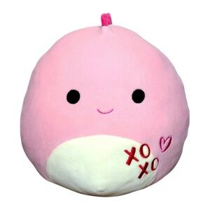 Squishmallows 12” Anna Pink Valentine Squad XoXo Dinosaur | 2018 Kellytoy RARE